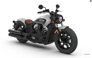 Indian Scout Bobber, powered by a 1131cc twin-cylinder engine